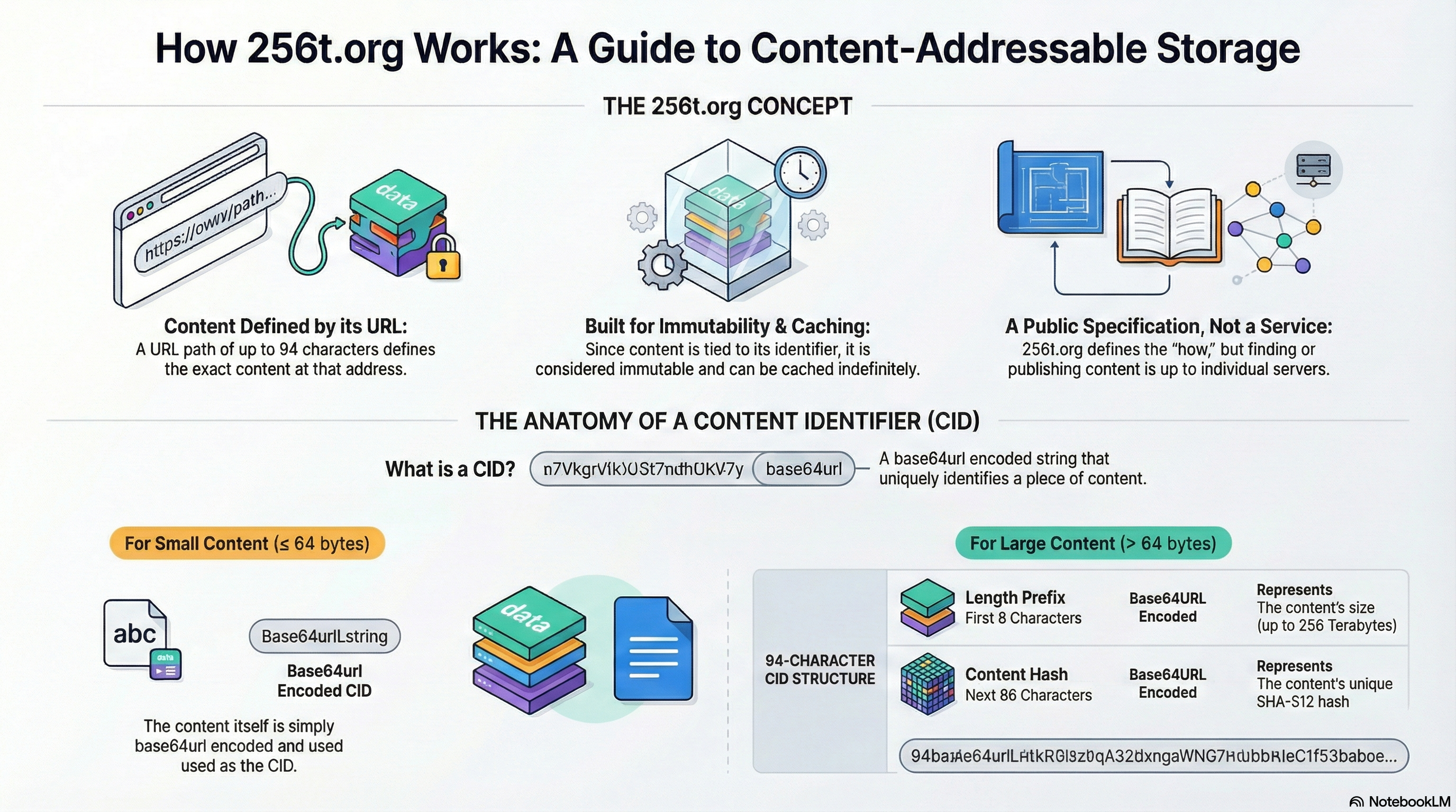 256t.org Content Addressable Storage Concept